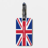 パーソナライズされたキ統一されたングダム国旗 ラゲッジタグ (裏面縦)