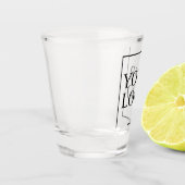 パーソナライズされたギフトカスタムプレゼント写真 ショットグラス (左)