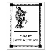 パーソナライズされたギフトラベル木印 ラバースタンプ (インプリント)