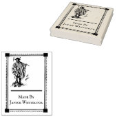 パーソナライズされたギフトラベル木印 ラバースタンプ (押印)