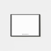 パーソナライズされたギフト男性へブラックポストイット®注意事項 ポストイット (正面)