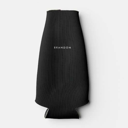 パーソナライズされたギフト男性へボトルクールブラック ボトルクーラー (正面)