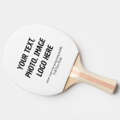 パーソナライズされたギフト男性へ – 自分で作成 卓球ラケット (横)