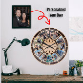 パーソナライズされたギフト – 自分のギフトをカスタム作成 ラージ壁時計