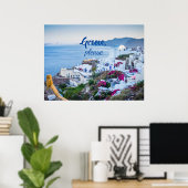 パーソナライズされたギリシャお願い ポスター (ホームオフィス)