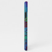 パーソナライズされたクジャックブルーフェザー iPhoneケース (右側)