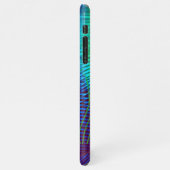 パーソナライズされたクジャックブルーフェザー iPhoneケース (左側)