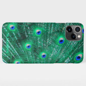 パーソナライズされたクジャックブルーフェザー iPhoneケース (裏面横)