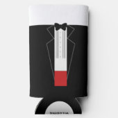 パーソナライズされたクス結婚ドクーラーボックス スリム缶クーラー (裏面)