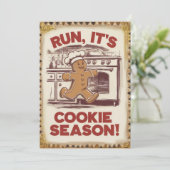 パーソナライズされたクッキーシーズンの面白いヴィンテージ , シーズンカード (スタンド正面)