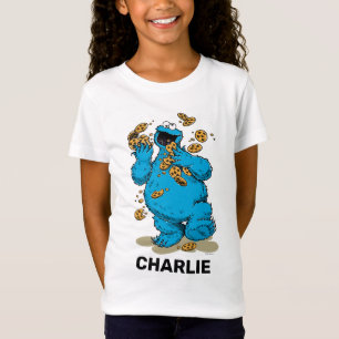 パーソナライズされたクッキーモンク熱狂するッキーTシャツ Tシャツ