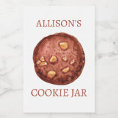 パーソナライズされたクッキーJAR フードラベル (シングルラベル)