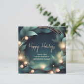 パーソナライズされたクライアントビジネスホリデーカード シーズンカード (スタンド正面)