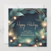 パーソナライズされたクライアントビジネスホリデーカード シーズンカード (正面)