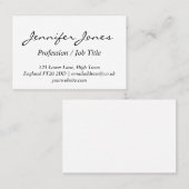 パーソナライズされたクラシックなデザインの名刺 名刺 (正面/裏面)