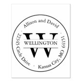 パーソナライズされたクラシックアドレスのスタンプ ラバースタンプ (インプリント)