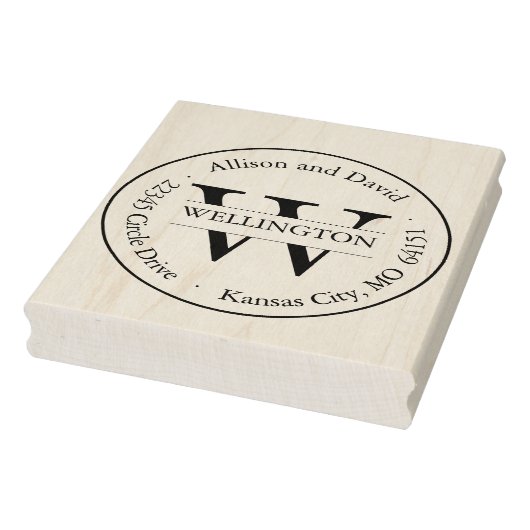 パーソナライズされたクラシックアドレスのスタンプ ラバースタンプ (スタンプ)