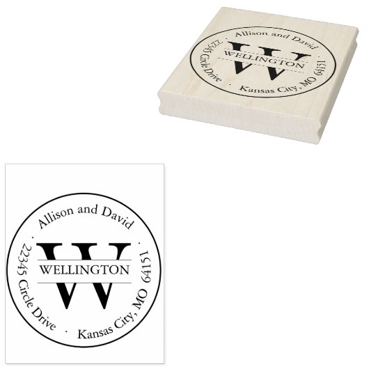 パーソナライズされたクラシックアドレスのスタンプ ラバースタンプ (押印)