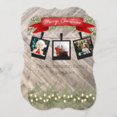 パーソナライズされたクラシッククリスマスカード シーズンカード (正面/裏面)