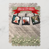 パーソナライズされたクラシッククリスマスカード シーズンカード (正面/裏面)
