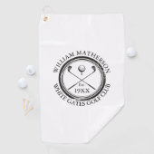 パーソナライズされたクラシックゴルフクラブネームカスタム ゴルフタオル (インサイチュ)