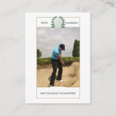 パーソナライズされたクラシックゴルフクラブネーム名刺 名刺 (正面)