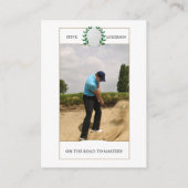 パーソナライズされたクラシックゴルフクラブネーム名刺 名刺 (裏面)