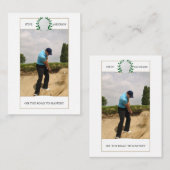 パーソナライズされたクラシックゴルフクラブネーム名刺 名刺 (正面/裏面)