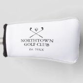 パーソナライズされたクラシックゴルフクラブネーム ゴルフヘッドカバー (正面)