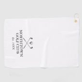 パーソナライズされたクラシックゴルフクラブ名 ゴルフタオル (横)