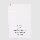 パーソナライズされたクラシックゴルフクラブ名 ゴルフタオル (正面)