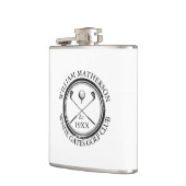 パーソナライズされたクラシックゴルフクラブ名 フラスク (左)