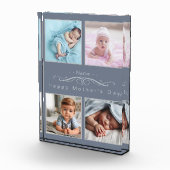 パーソナライズされたクラシックシルバーフォトコラージュ フォトブロック (右)