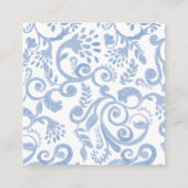 パーソナライズされたクラシックピンクギンガムガールズギフト エンクロージャーカード (裏面)