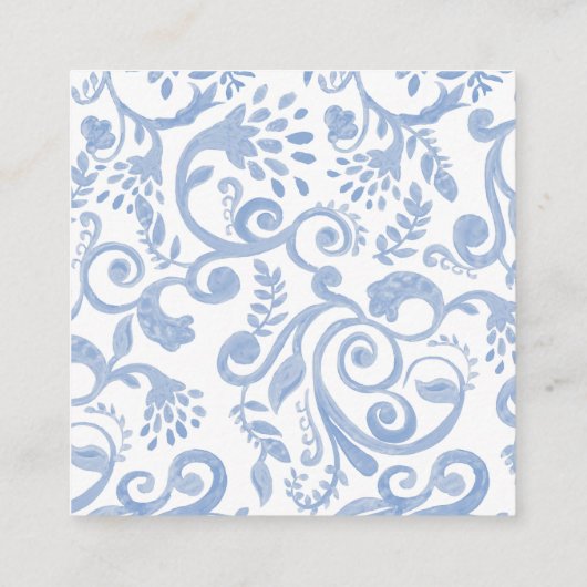 パーソナライズされたクラシックピンクギンガムガールズギフト エンクロージャーカード (裏面)