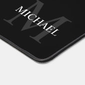 パーソナライズされたクラシックモノグラムと名前 デスクマット (コーナー)