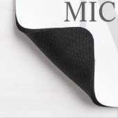 パーソナライズされたクラシックモノグラムと名前 マウスパッド (コーナー)