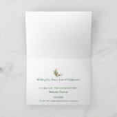 パーソナライズされたクラシック不動産エージェントのクリスマスカード サンキューカード (内部)