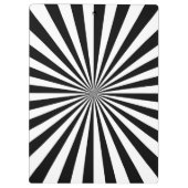 パーソナライズされたクラシック光バースト紡績輪 クリップボード (裏面)