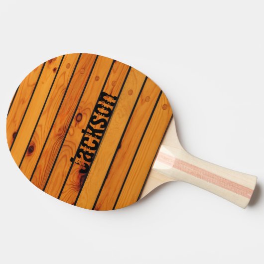 パーソナライズされたクラシック木製の帆船船船船 卓球ラケット (横)