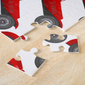 パーソナライズされたクラシック男の赤ちゃん状態誕生レコード ジグソーパズル (側面)