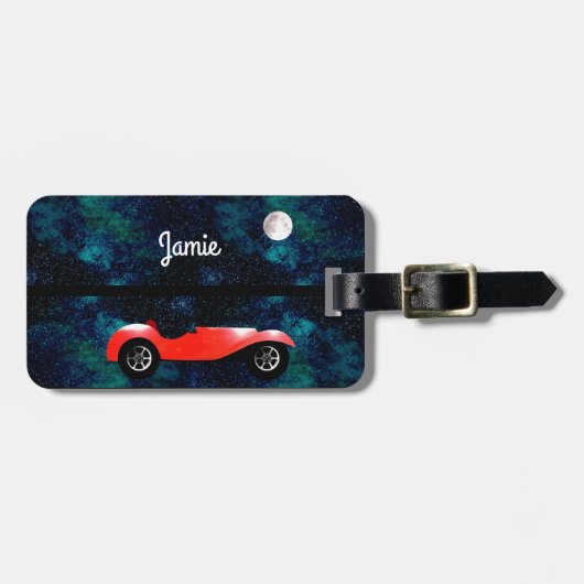 パーソナライズされたクラシック車の贈り物 ラゲッジタグ (正面横)