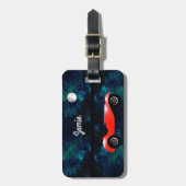 パーソナライズされたクラシック車の贈り物 ラゲッジタグ (正面縦)