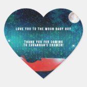 パーソナライズされたクラシック車ギフトハートシール スクエアシール (正面)