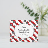 パーソナライズされたクラシック車男の赤ちゃんの状態 ポストカード (スタンド正面)