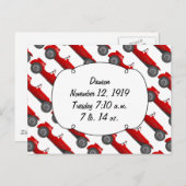 パーソナライズされたクラシック車男の赤ちゃんの状態 ポストカード (正面/裏面)