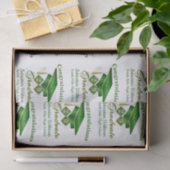 パーソナライズされたクラシック金ゴールド 薄葉紙 (ギフト)