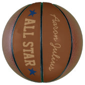 パーソナライズされたクラシックAll Star Basketball Gift バスケットボール (縦)