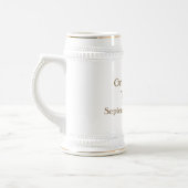 パーソナライズされたクラシックGroomsman Beer Stein ビールジョッキ (左)
