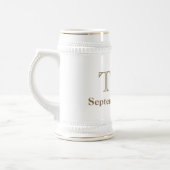 パーソナライズされたクラシックGroomsman Beer Stein ビールジョッキ (左)